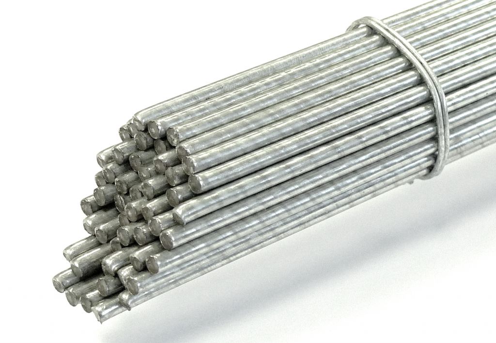 Tiges K2 - fil d'acier galvanisé 3, 4 mm - Rouleau de 10 m, Tige K