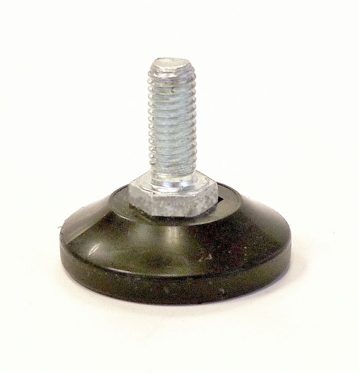 Embout de fixation pour roulette à oeil 8 mm et tube rond 20 mm